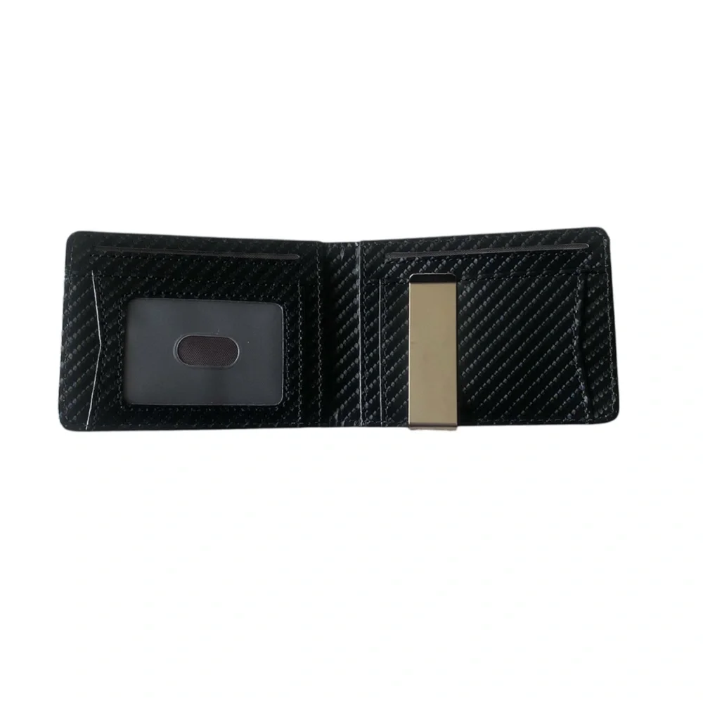 NWT Black Carbon‎ Fiber Wallet i91